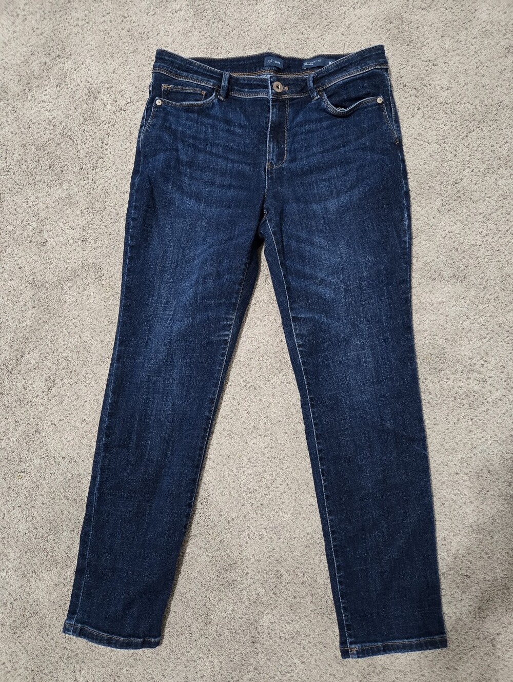 J.Jill Denim Authentic Fit Dark Wash Women’s Jeans Slim Ankle Size 10 - Picture 5 of 5